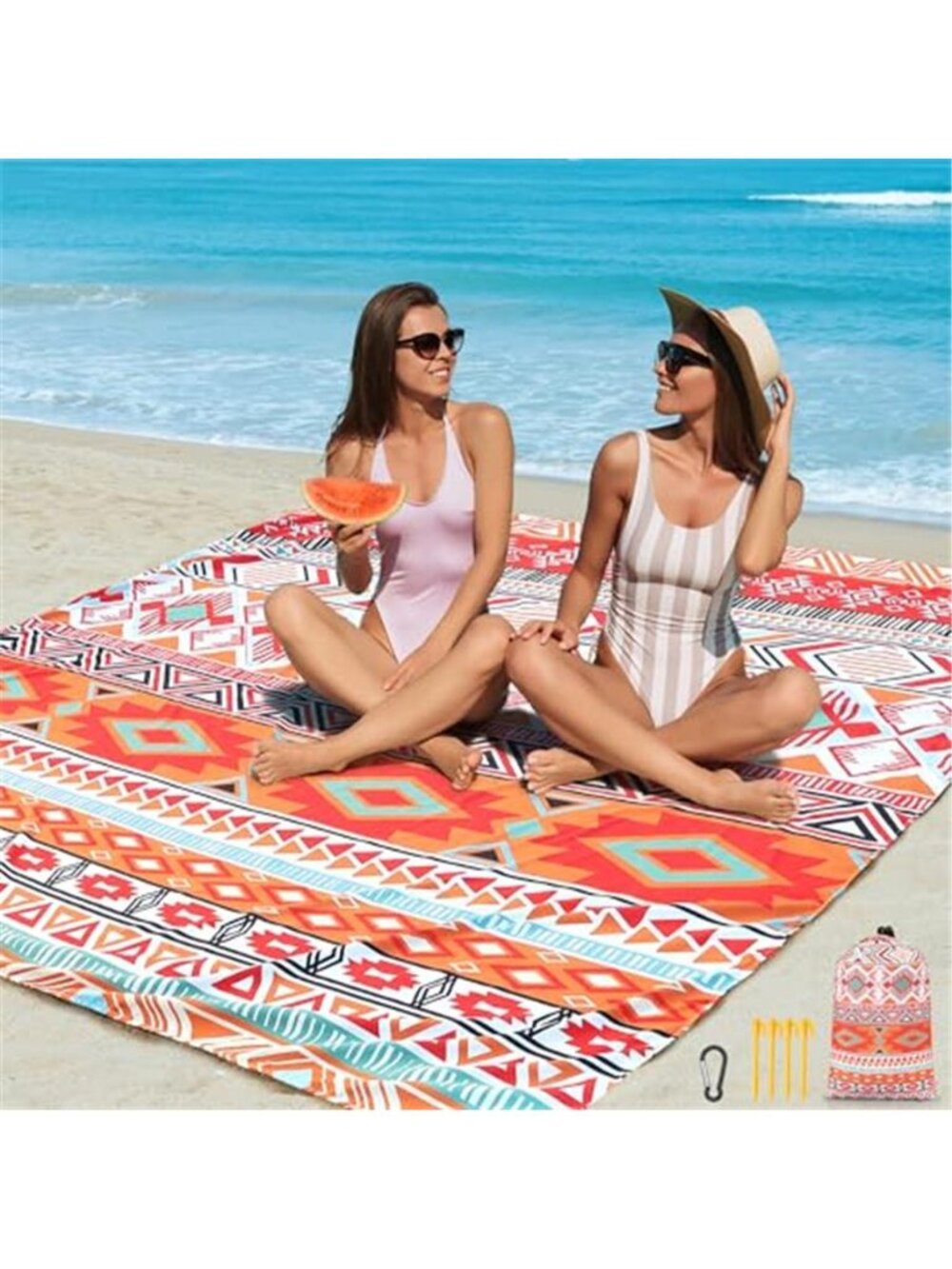 Waterproof Beach Blanket Sandproof Picnic Mat Camping Outdoor Travel Rug